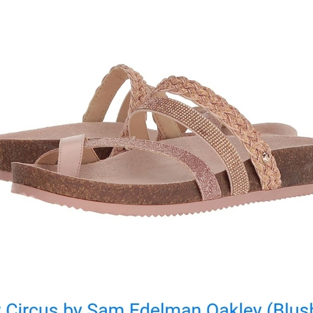 Circus By Sam‎ Edelman Oakley Pink Sparkly Sandals - Size 6
